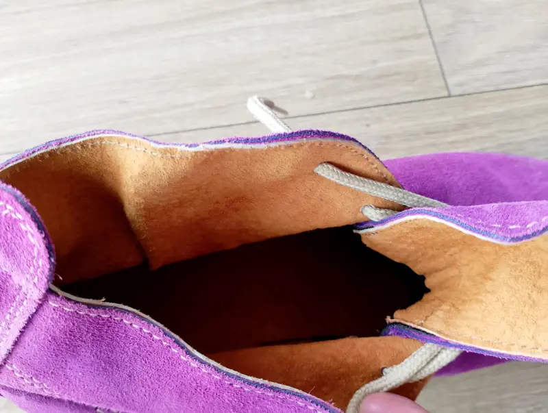 Botines de gamuza morados para mujer - 5