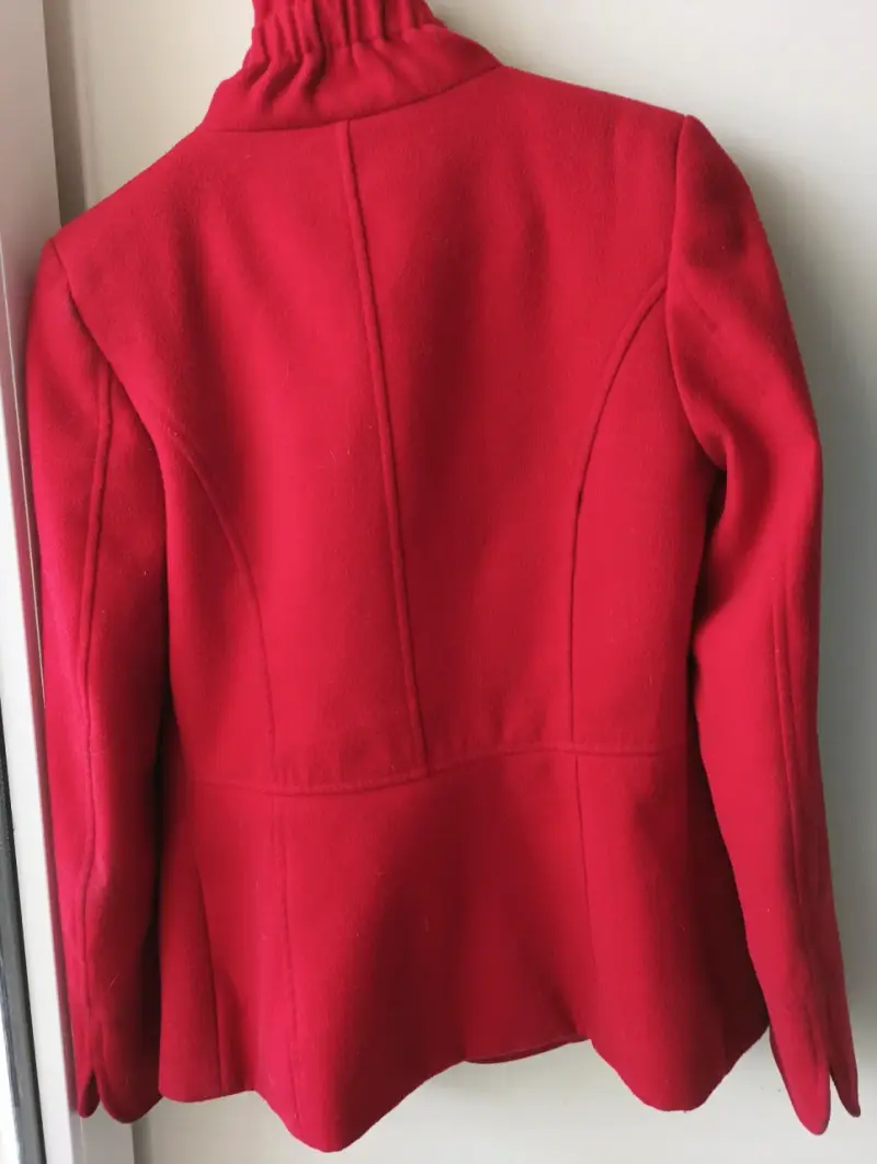 Abrigo rojo de lana para mujer ASH - 5
