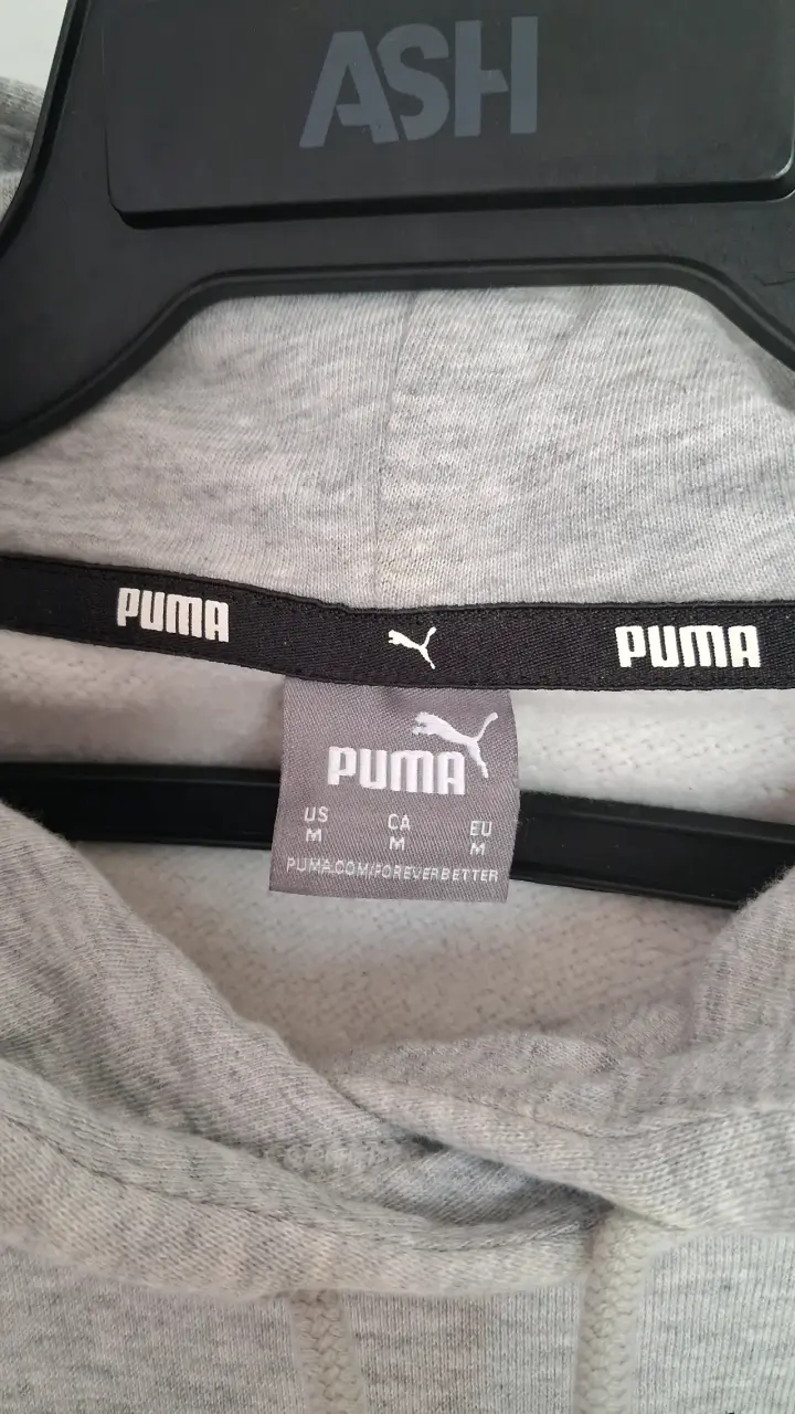 Polerón con capucha gris Puma - 2