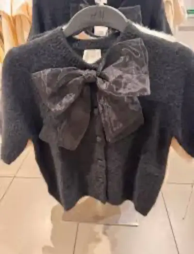 Cárdigan Negro con Lazo H&M - miniatura 5