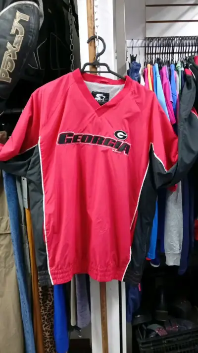 Chaqueta deportiva roja Georgia Team Starter - miniatura 1