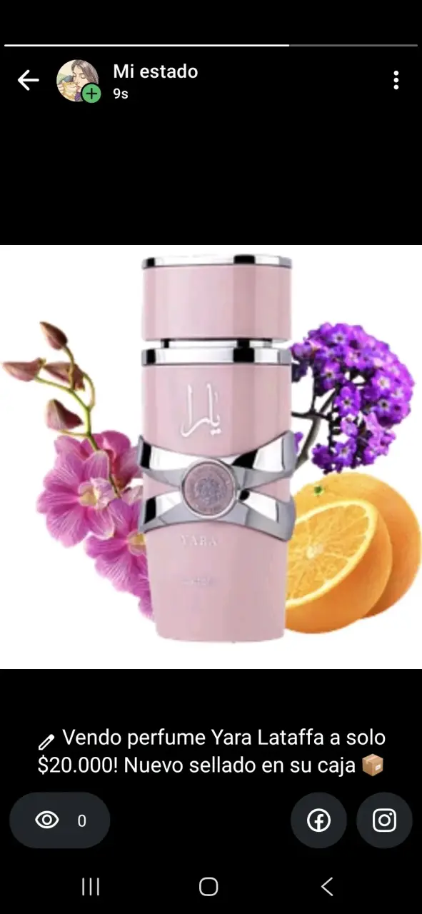 Perfume Yara Lataffa nuevo en caja
