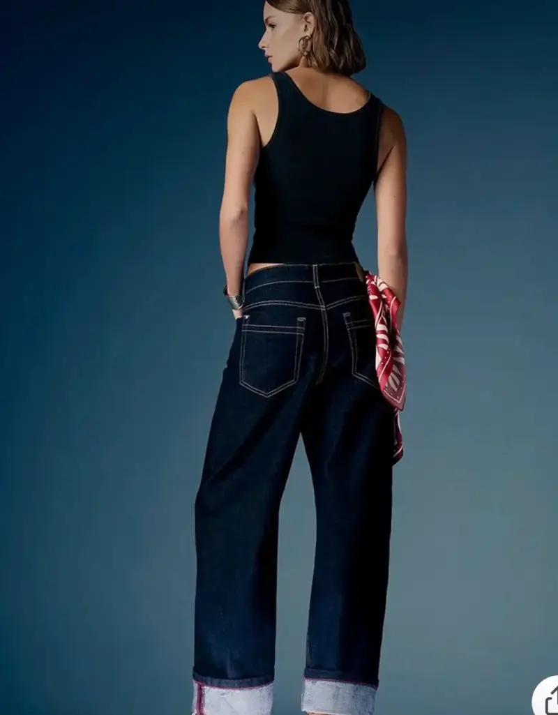 Jeans baggy loose mujer Americano - 2
