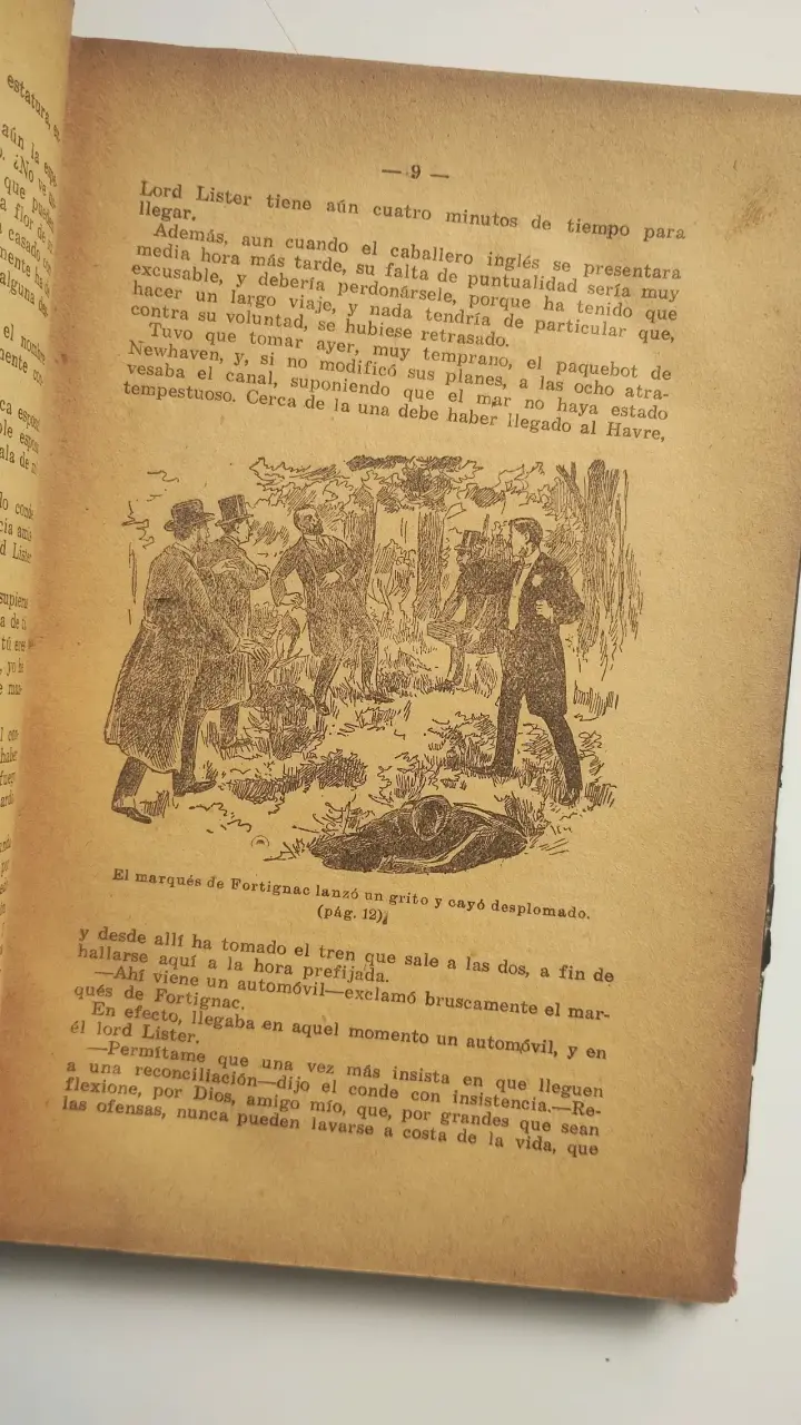 Libro antiguo 'El Asalto en el Sleeping' de John C. Raffles - 4