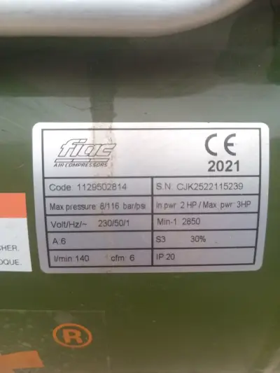 Compresor de Aire Bauker 2HP con Manguera y aceite - miniatura 3