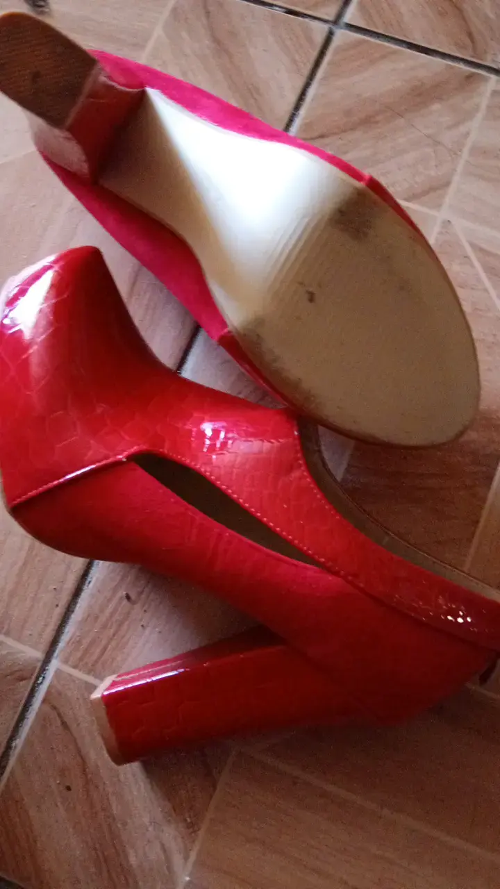 Zapatos de tacón rojos charol mujer - 2