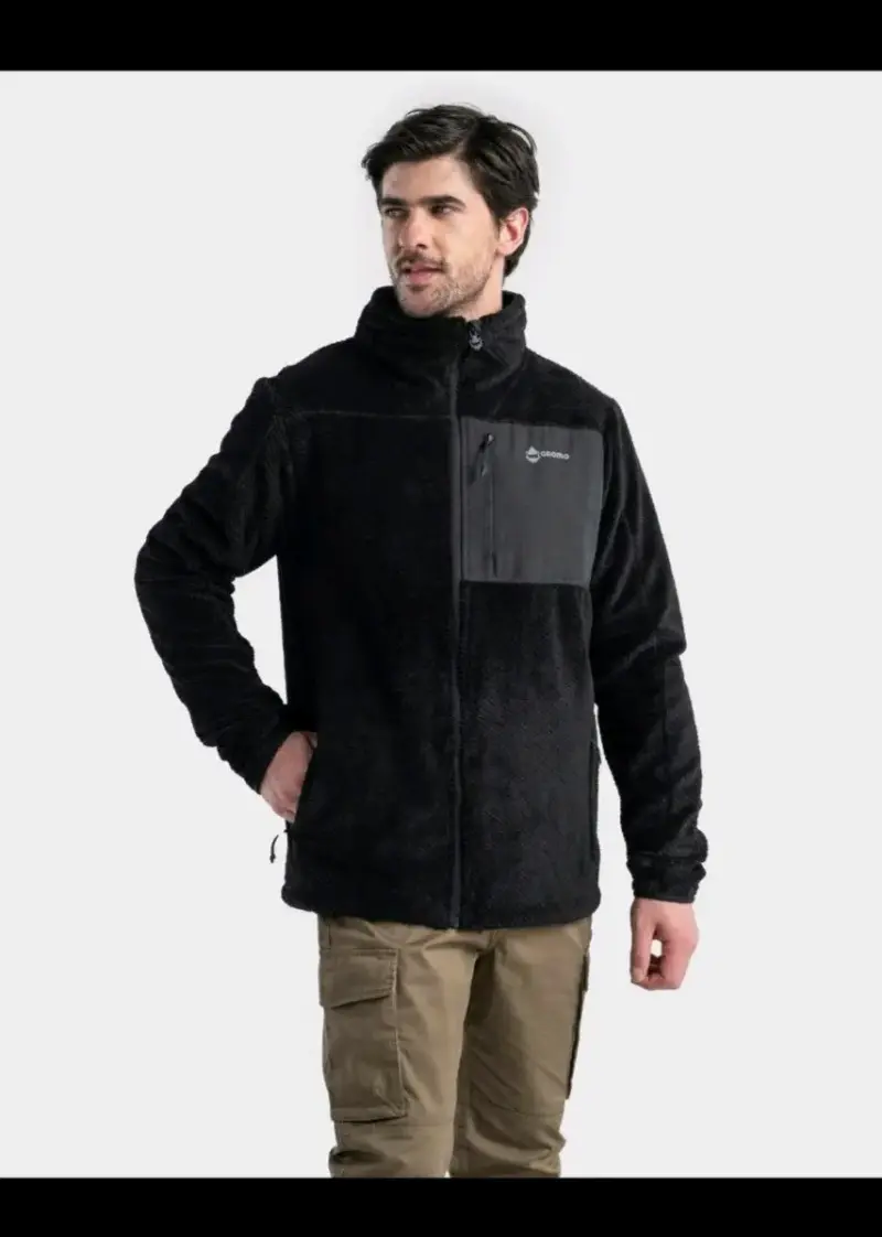 Chaqueta polar negra Gnomo para hombre - 4