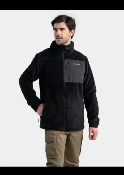 Chaqueta polar negra Gnomo para hombre - miniatura 4