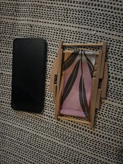 Mini silla de playa plegable de madera y tela - miniatura 6