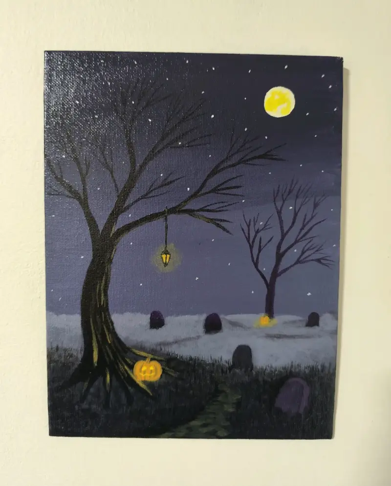 Pintura o cuadro noche de fantasía - 1
