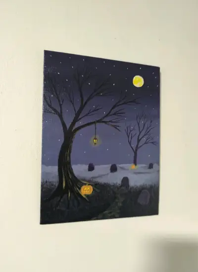 Pintura o cuadro noche de fantasía - miniatura 3