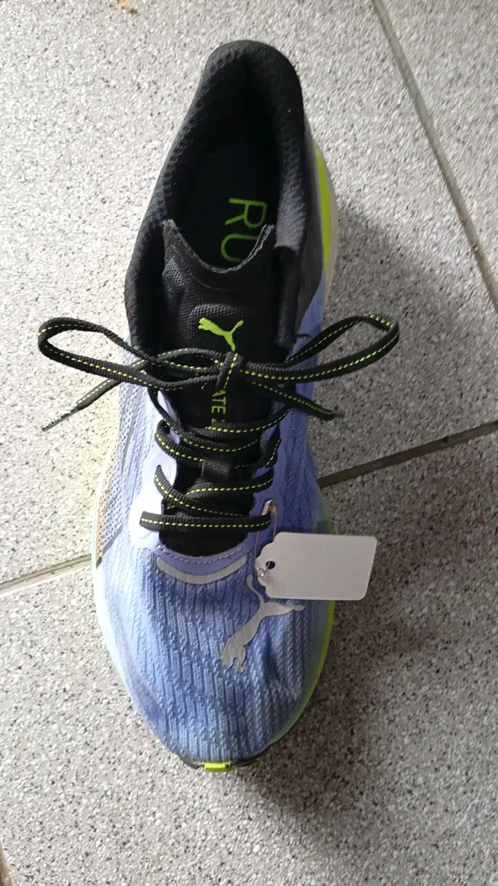 Zapatillas running Puma azul y verde - 3