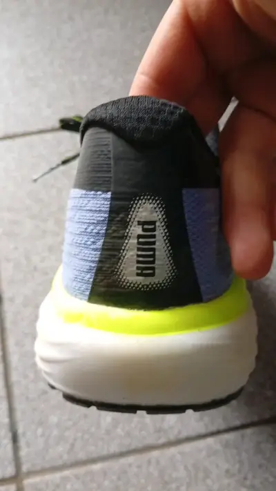 Zapatillas running Puma azul y verde - miniatura 5