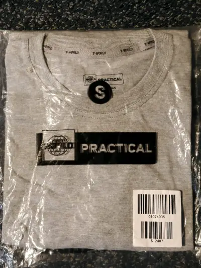 Polera gris T-World Practical para hombre talla s - miniatura 1