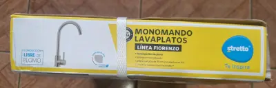Monomando lavaplatos Stretto Fiorenzo libre de plomo - miniatura 1