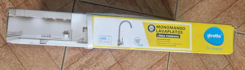 Monomando lavaplatos Stretto Fiorenzo libre de plomo - 2