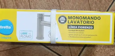 Monomando lavatorio Stretto Fiorenzo inox - miniatura 1