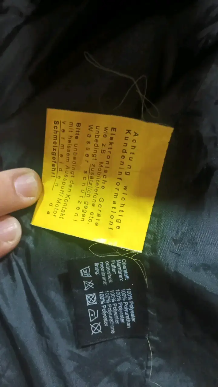 Chaqueta de moto negra y roja para hombre - 3