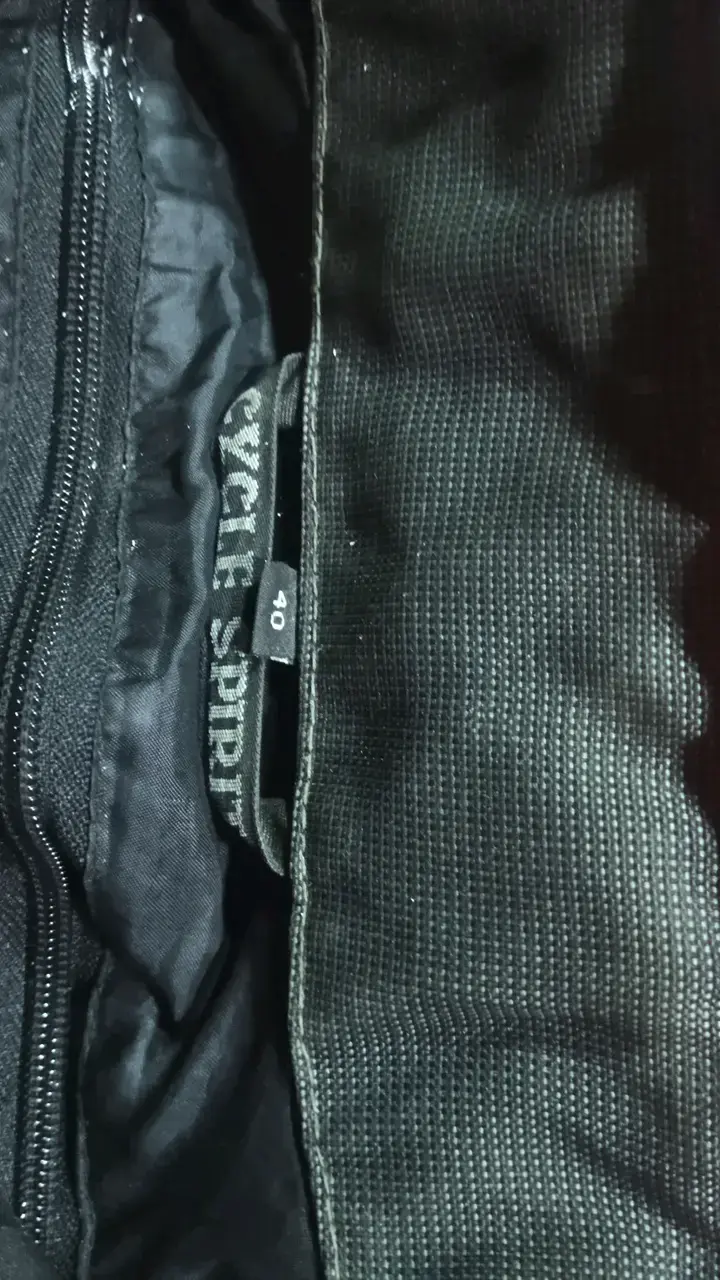 Chaqueta de moto negra y roja para hombre - 4