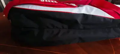 Bolso de tenis Wilson Team rojo y blanco original - miniatura 4