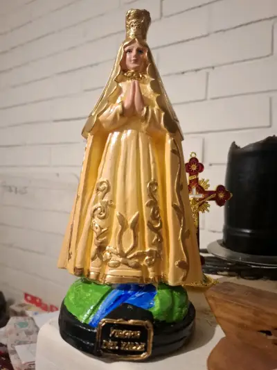 Figura de la Virgen del Valle 23 cm de yeso - miniatura 1