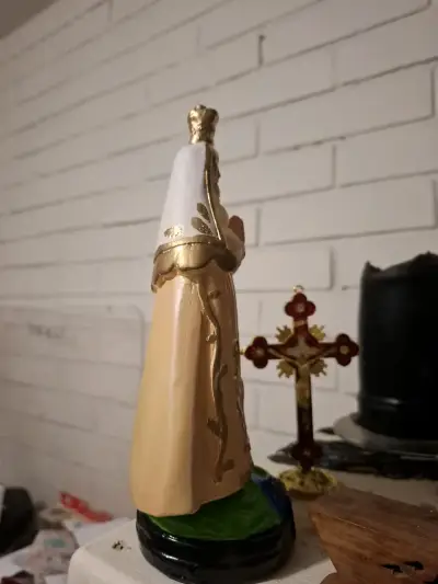 Figura de la Virgen del Valle 23 cm de yeso - miniatura 2