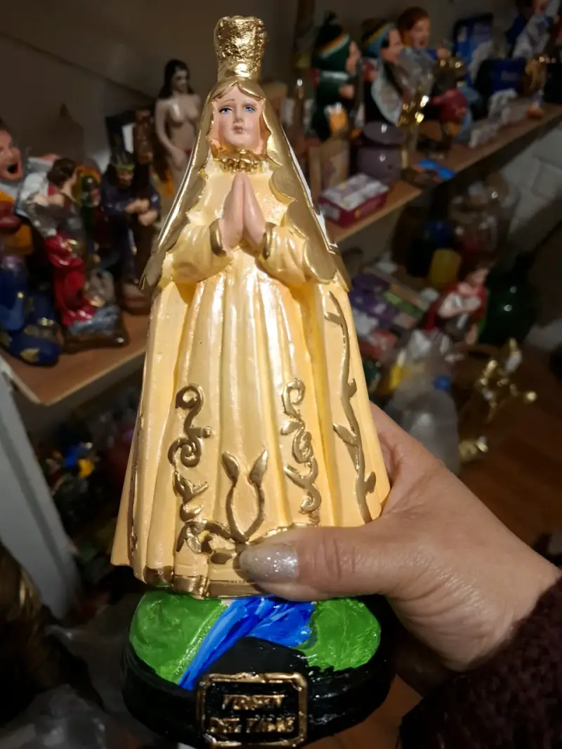 Figura de la Virgen del Valle 23 cm de yeso - 4