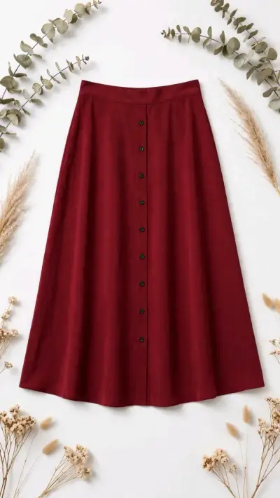 Vestido azul con volantes y cinturón - miniatura 3