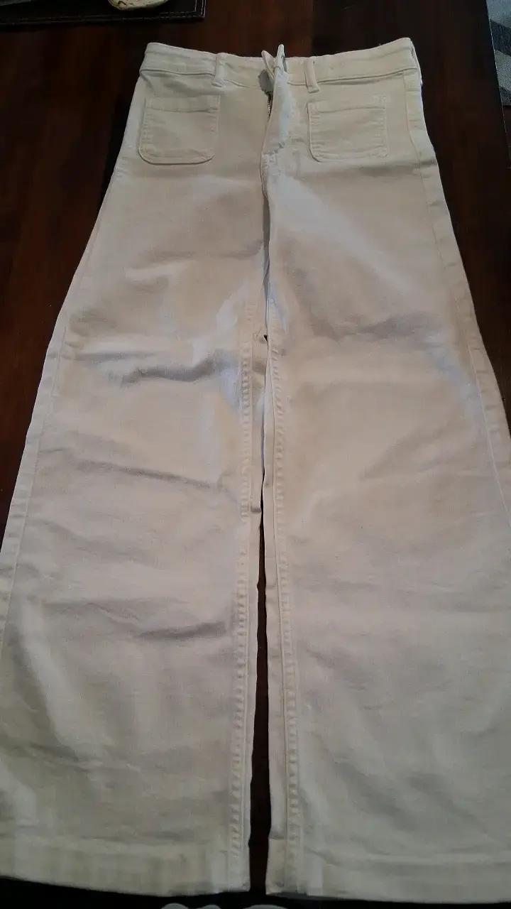 Pantalones blancos de pierna ancha para niña H&M - 1
