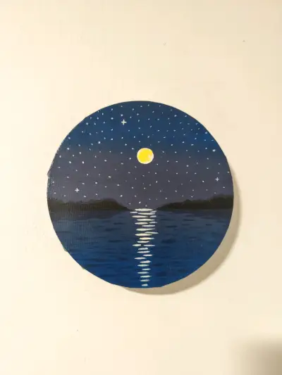 Pintura o cuadro Circular de Paisaje Nocturno - miniatura 2