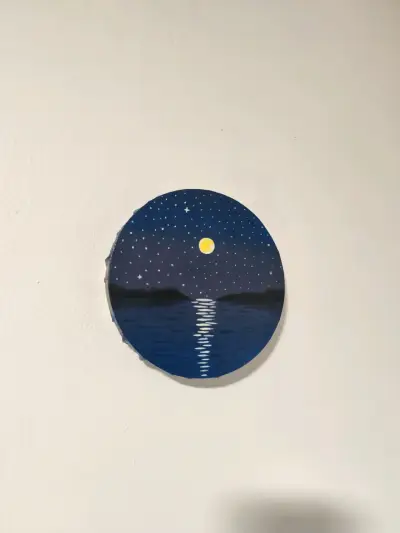 Pintura o cuadro Circular de Paisaje Nocturno - miniatura 3