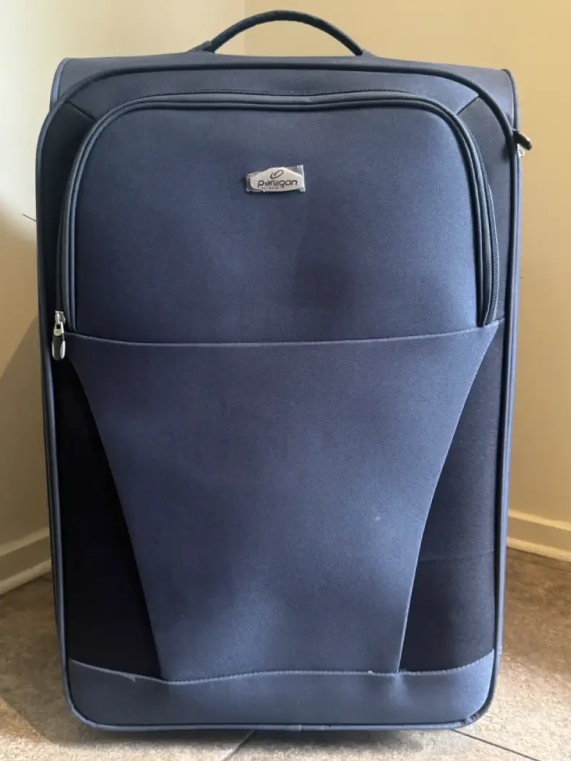 Maleta de viaje azul Paragon con ruedas - 1
