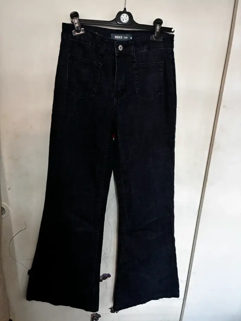 Jeans Mujer Índigo Algodón Flare Bolsillos - 6