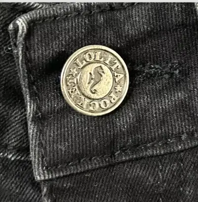 Jeans acampanados Lolita Pocket negros talla 36 - miniatura 3