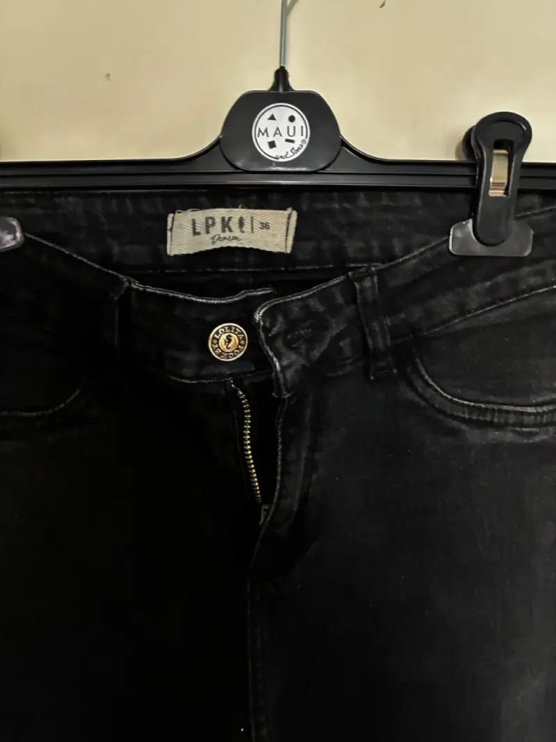 Jeans acampanados Lolita Pocket negros talla 36 - 5