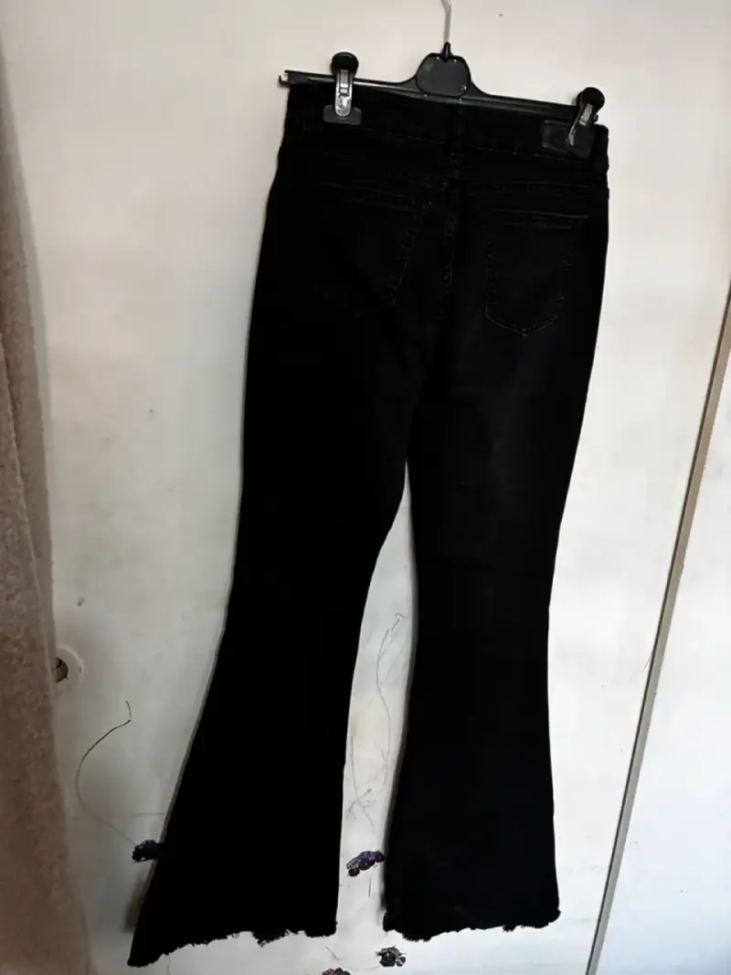 Jeans acampanados Lolita Pocket negros talla 36 - 6