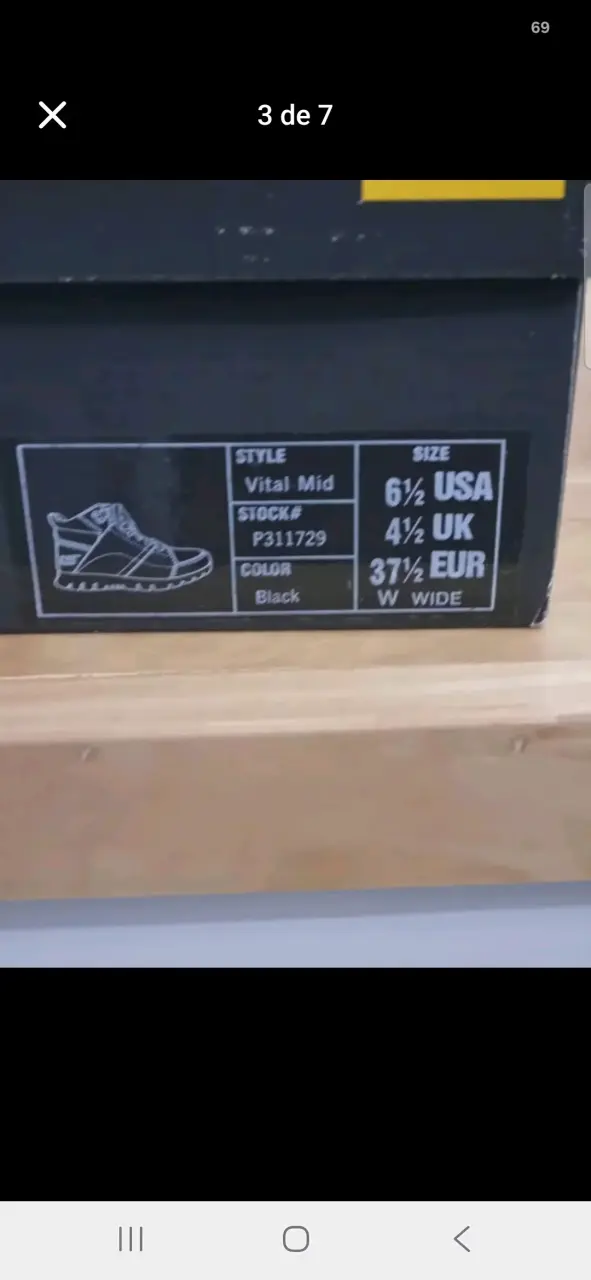 Botines negros de cuero CAT para mujer - 3