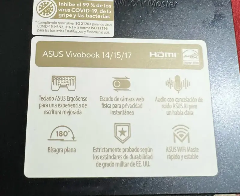 ASUS Vivobook 14" i5 12va Gen 12gb ram• 512GB SSD - 5