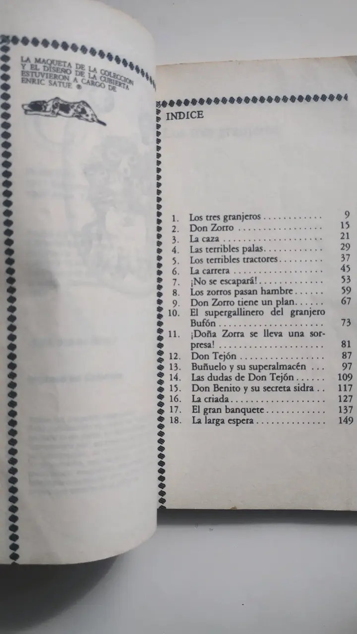 Libro El Superzorro de Roald Dahl, edición 1989 - 4