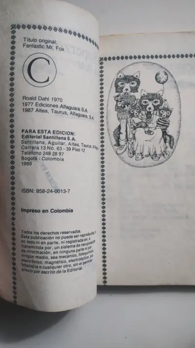 Libro El Superzorro de Roald Dahl, edición 1989 - miniatura 5
