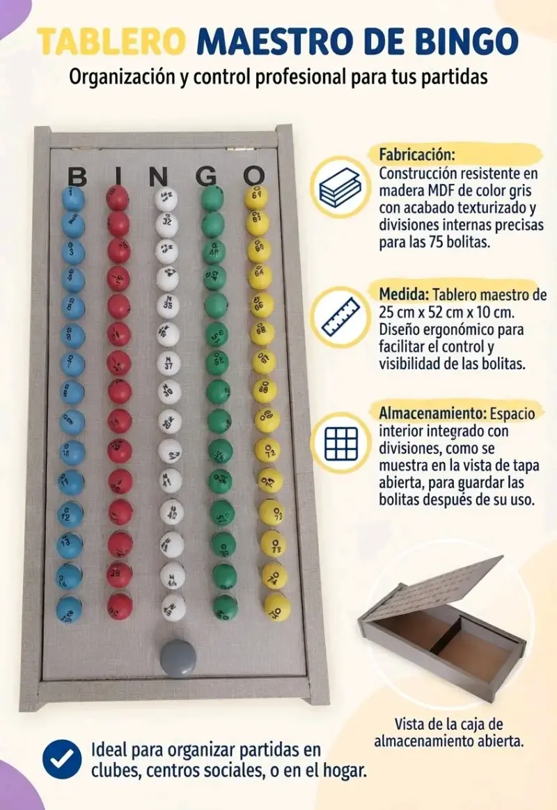 Set completo de Bingo profesional - 5