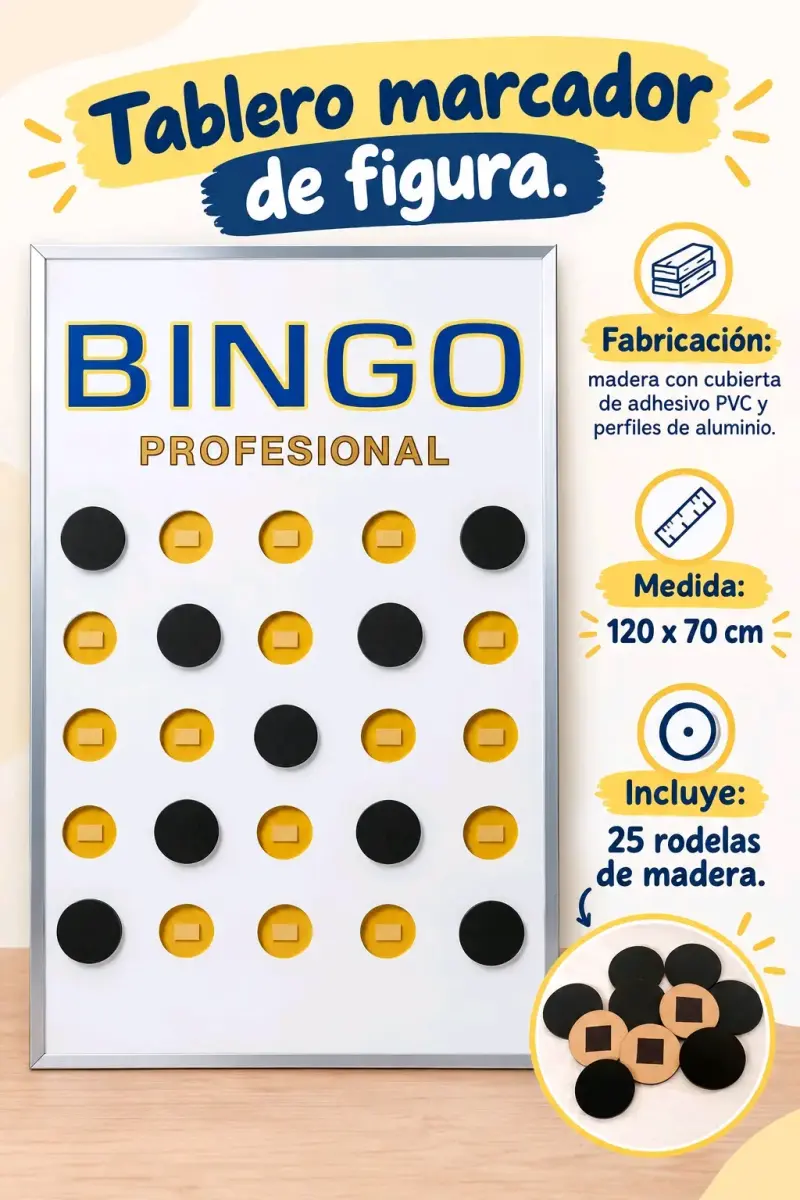 Set completo de Bingo profesional - 6