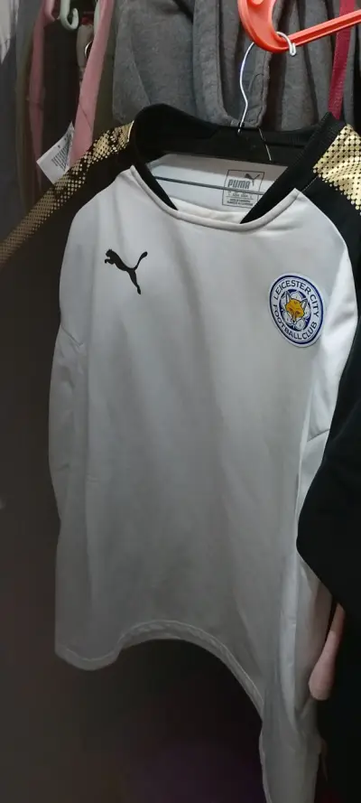 Camiseta Puma Leicester City blanca y negra - miniatura 1