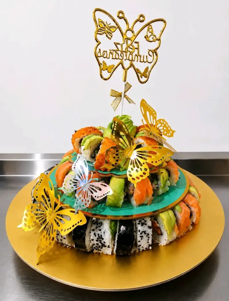 Ramo de sushi decorativo para cumpleaños - 5