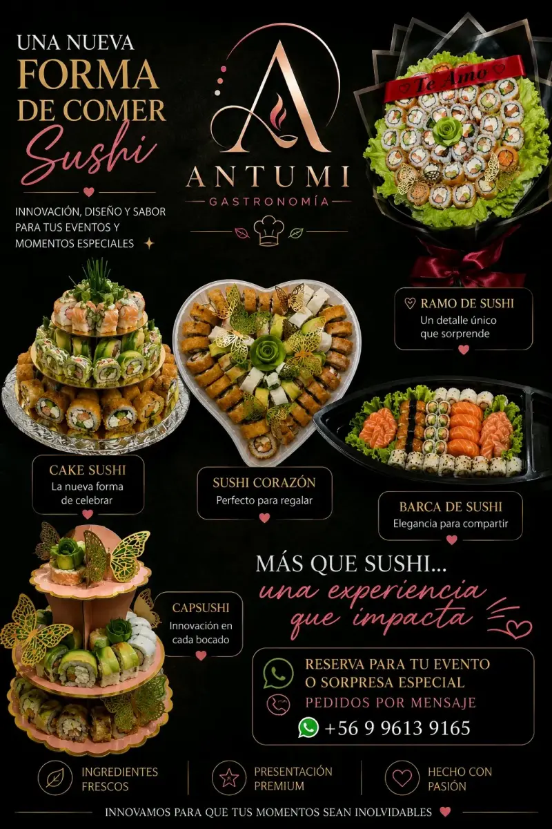 Ramo de sushi decorativo para cumpleaños - 6