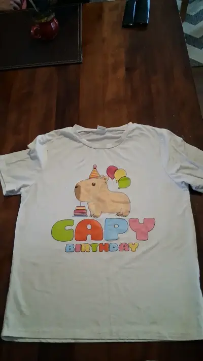 Polera infantil Capy Birthday blanca - miniatura 1