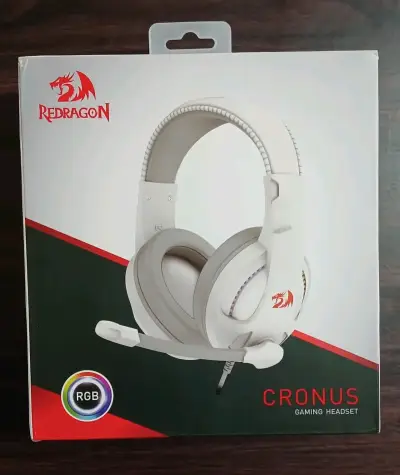 Audífonos Gamer Redragon Cronus RGB Blancos - miniatura 1