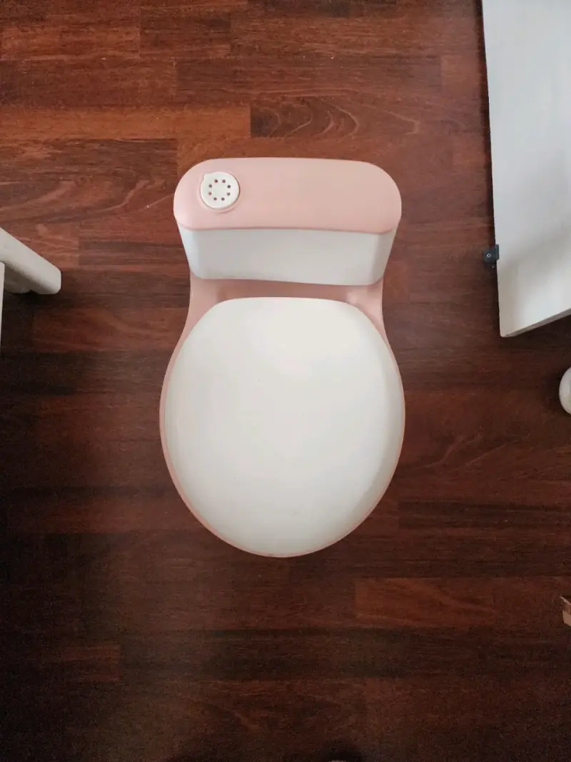 Bacinica infantil rosa con tapa removible - 1
