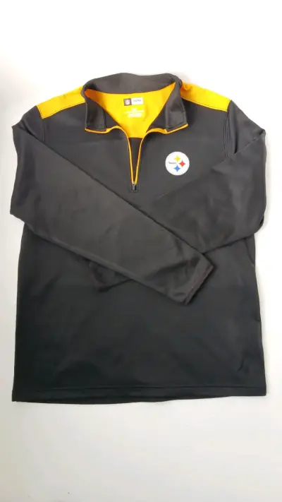Poleron Deportivo Negro y Amarillo - miniatura 1