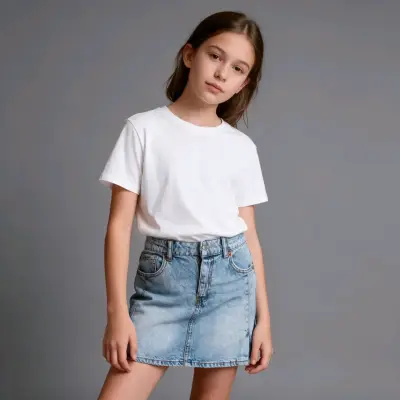 Falda de mezclilla para niña Zara talla 11-12 - miniatura 1